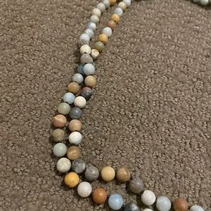 multi colored beaded necklace